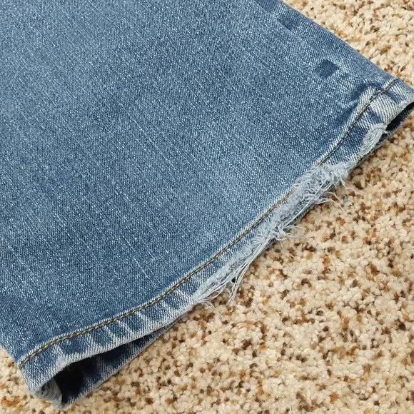 2962 Size 13j Mudd Appliqued With Quilted Flowers Flare Leg Jeans. - Picture 7 of 8